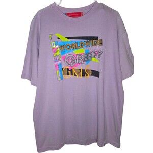 Rare GREEDY GENIUS GNS The Root Of All Evil T Shirt Black XL